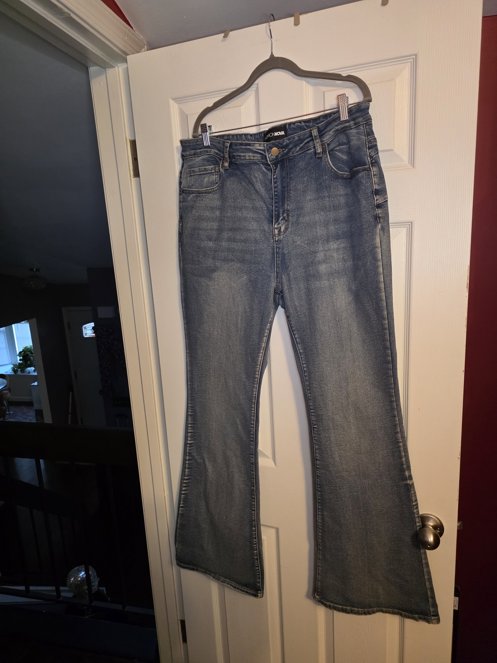 Fashion Nova Women's Medium Wash Flare Jeans